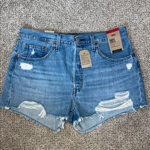 Levi's Distressed Denim Shorts